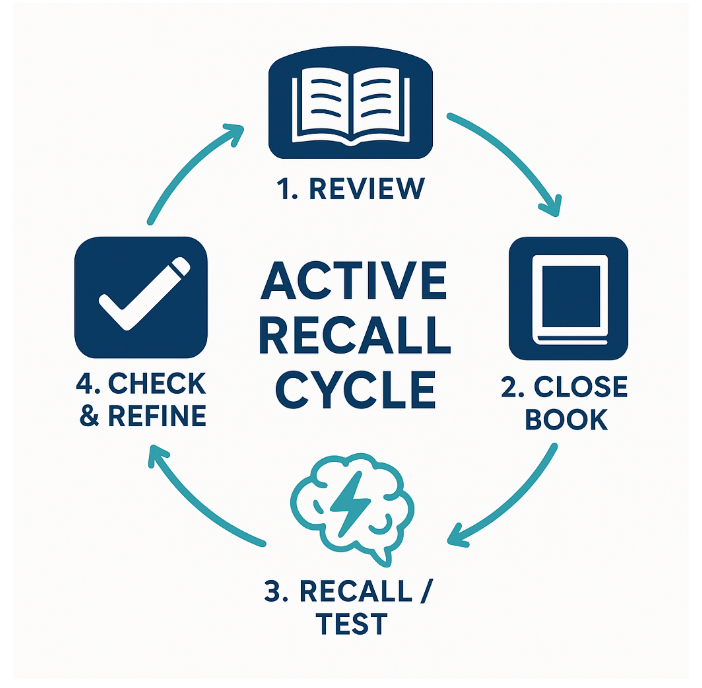Active recall vs passive reading